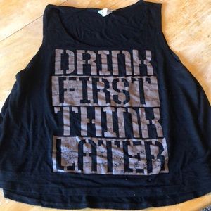 Black Loose Fitting Tank
